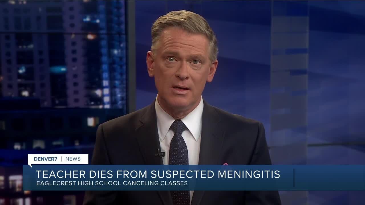 Eaglecrest HS cancels classes Wednesday after teacher dies from suspected bacterial meningitis