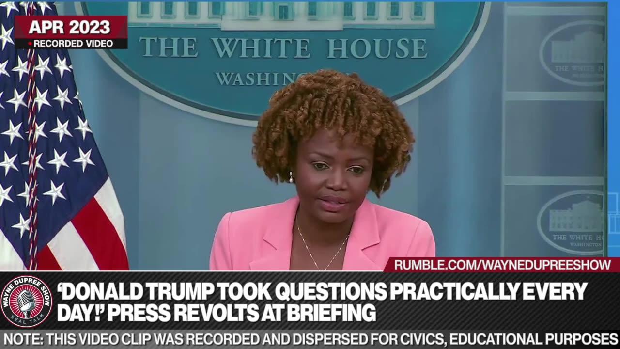 ‘Donald Trump Took Questions Practically Every Day!’ Press Revolts At Briefing