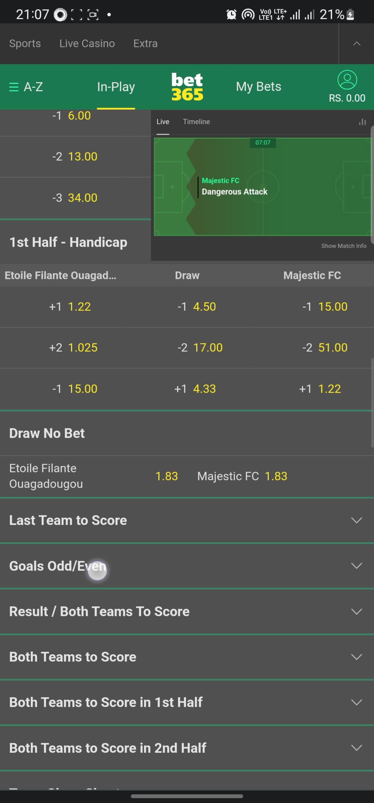 bet365 live bet