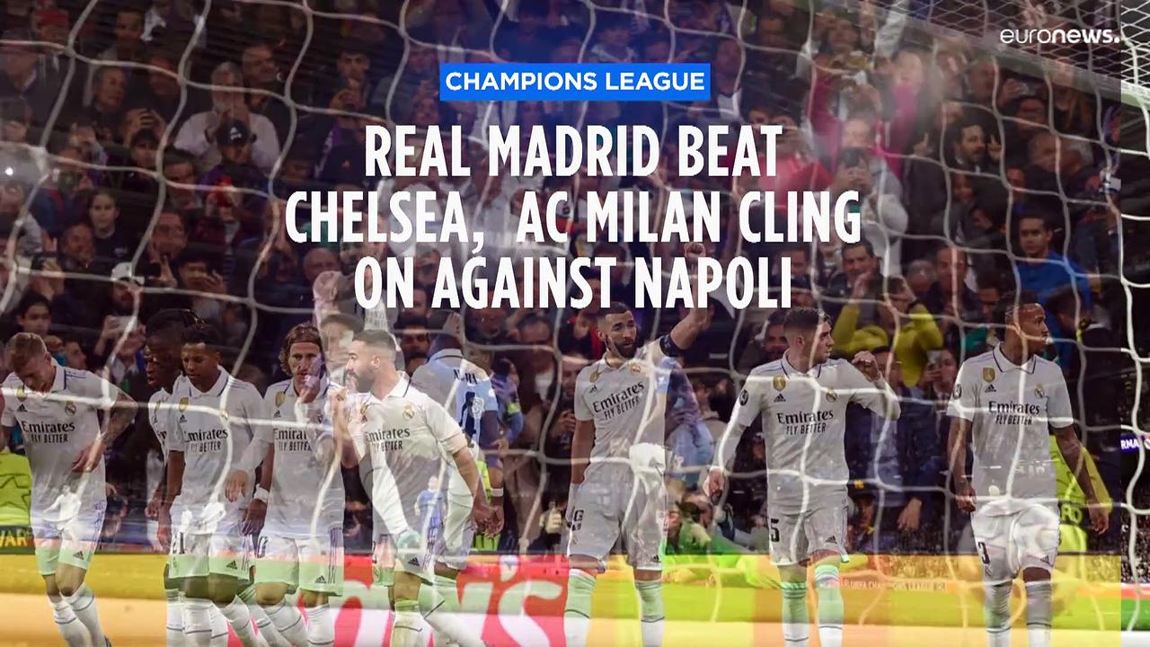 Champions League: Wins for Real Madrid and AC Milan in quarterfinals