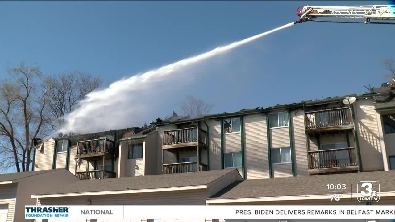 Fire at Bellevue apartment complex forces One News Page VIDEO