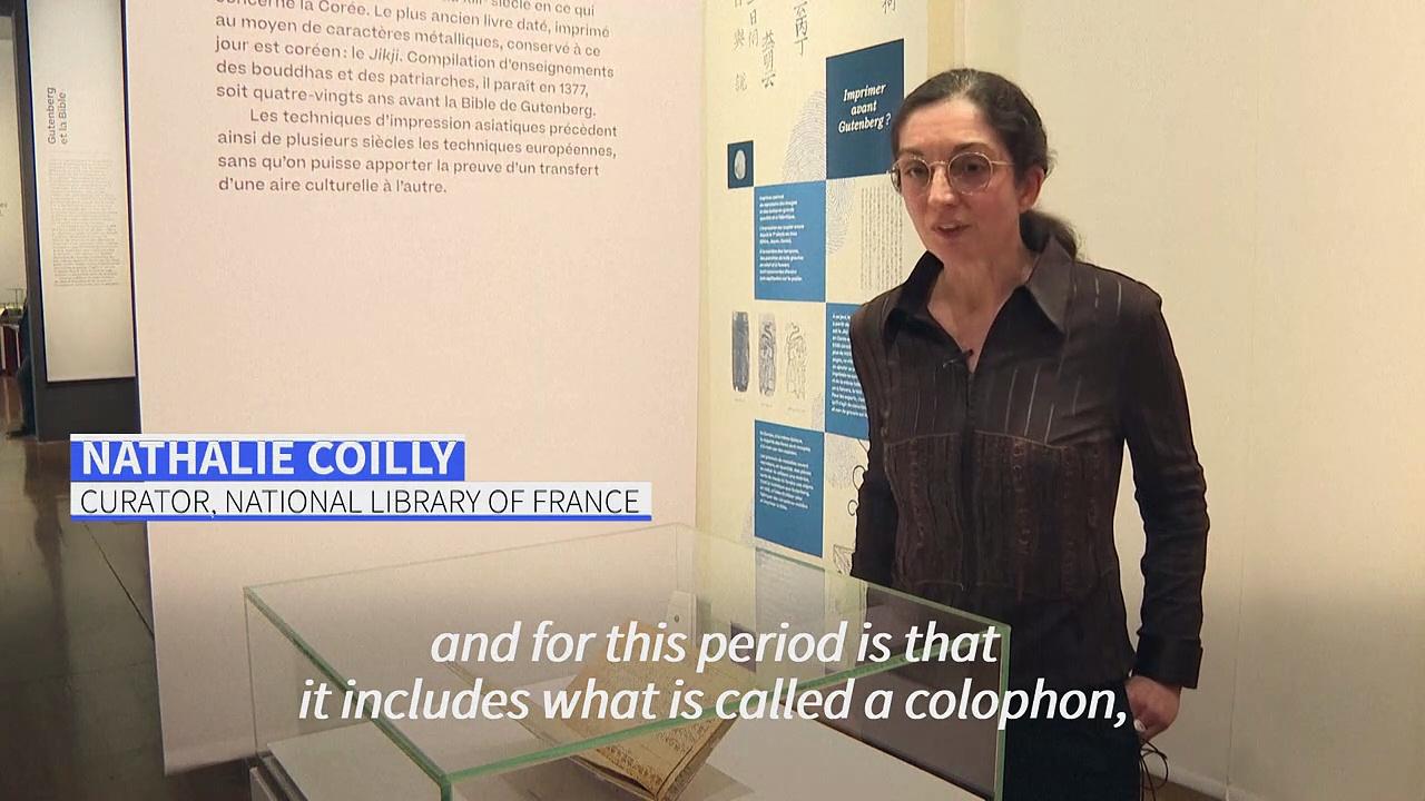 The Jikji, world's oldest machine printed book, on show in Paris