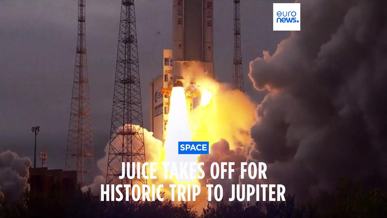 ESA's JUICE mission launches on its 6 billion km journey to explore Jupiter and its icy moons