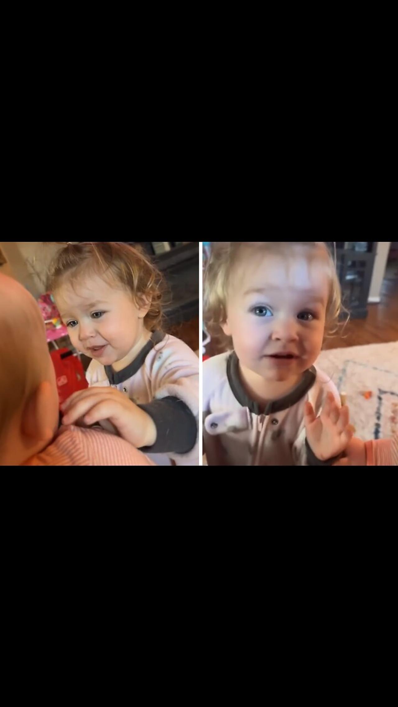 Big sister loves her baby brother One News Page VIDEO