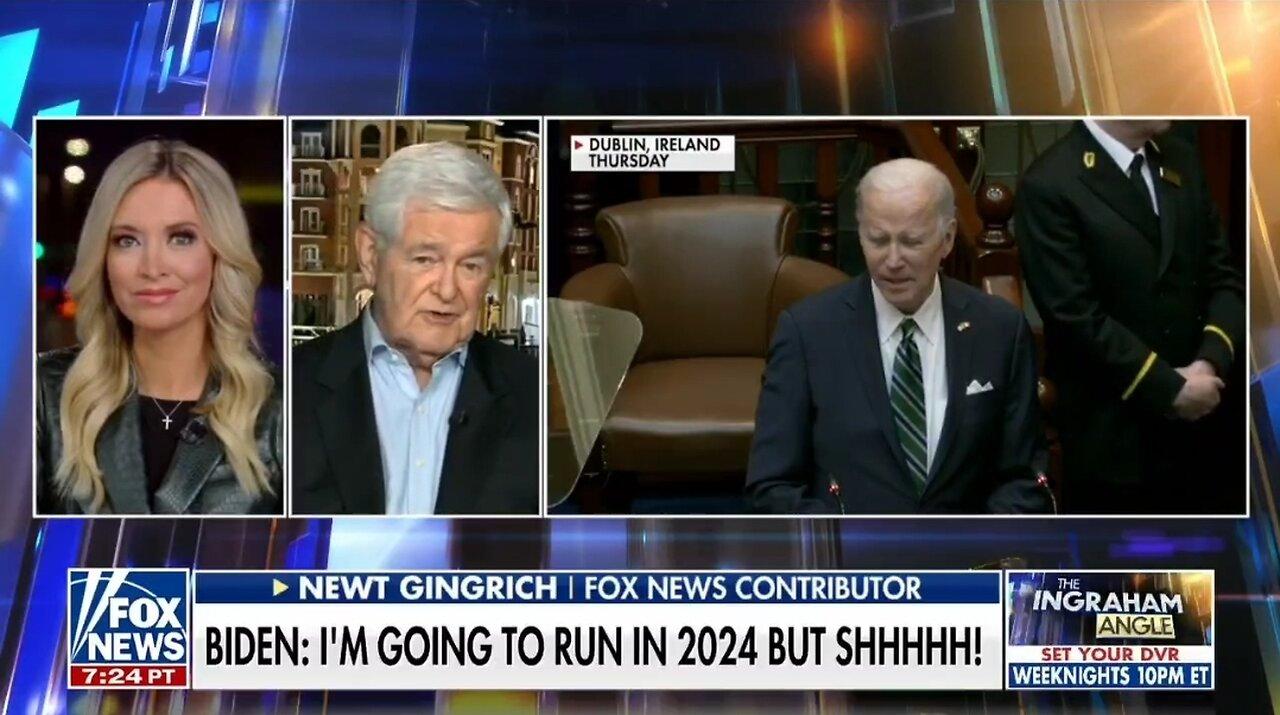 Newt Predicts 2024 Presidential Election Will Be A Rematch, Trump Vs Biden
