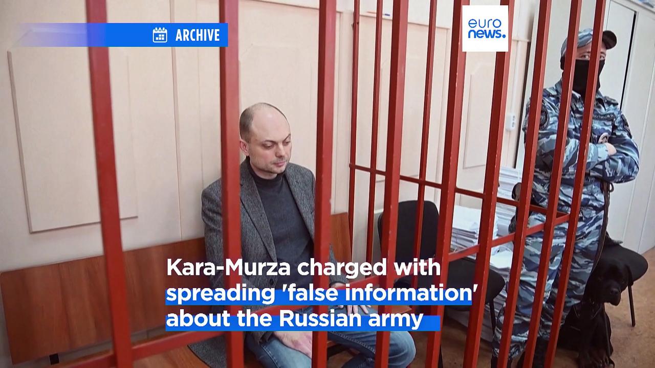 Russian opposition activist Kara-Murza sentenced to 25 years in prison