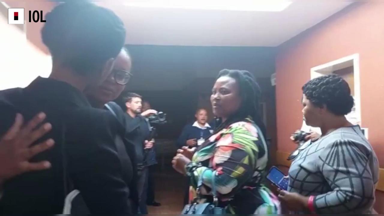 Watch: Dr Nandipha Magudumana's family and friends gather outside the courtroom