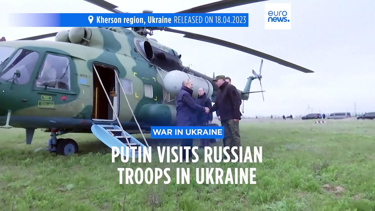 Putin visits Russian troops fighting in Ukraine