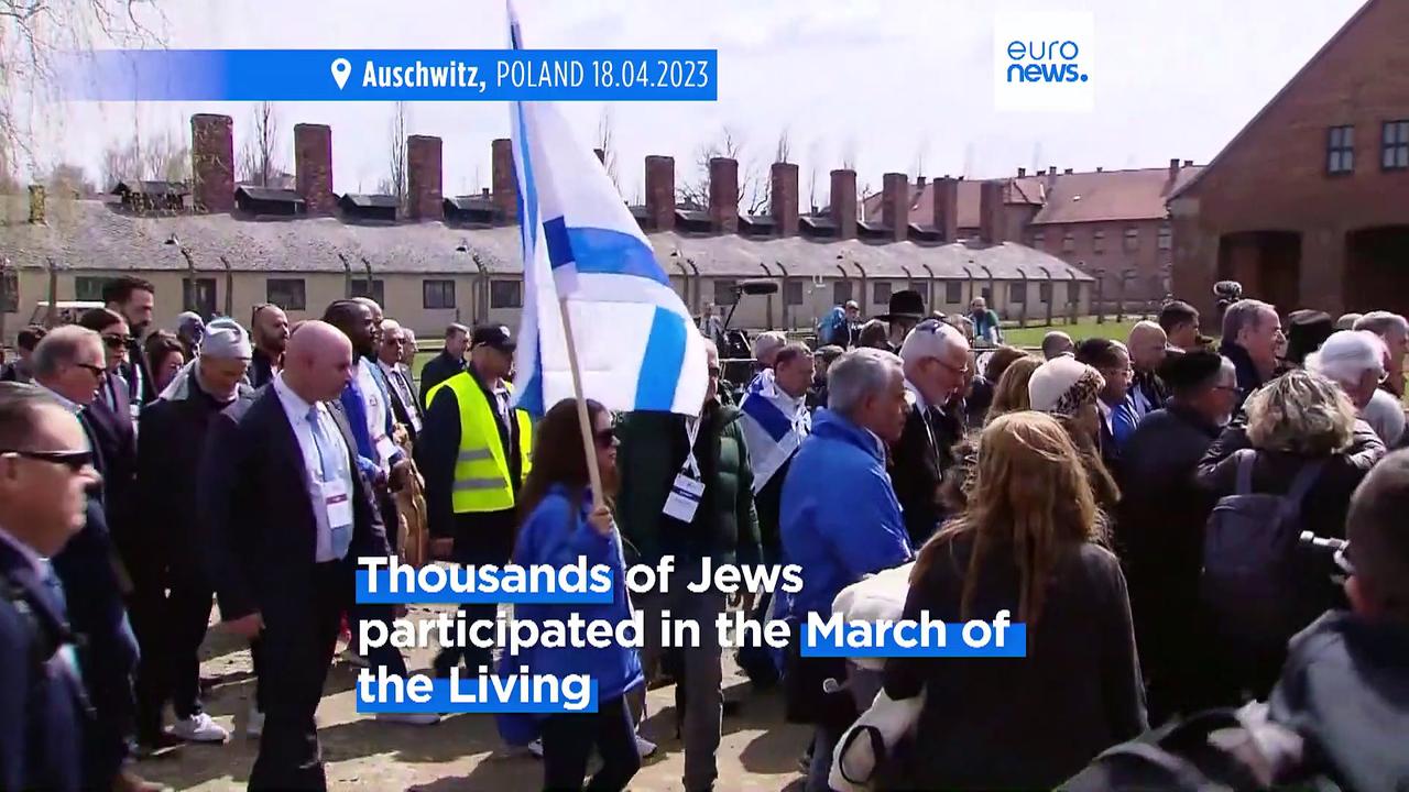 Thousands join Holocaust remembrance march at Auschwitz