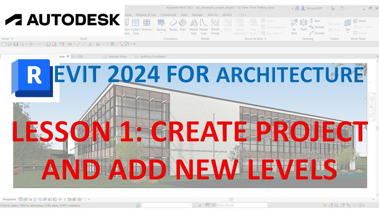 REVIT 2024 FOR ARCHITECTURE FOR BEGINNERS 1 One News Page VIDEO