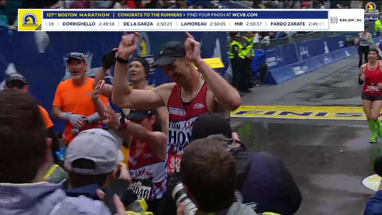 Boston Marathon 2023 - Zdeno Chara has crossed the finish line