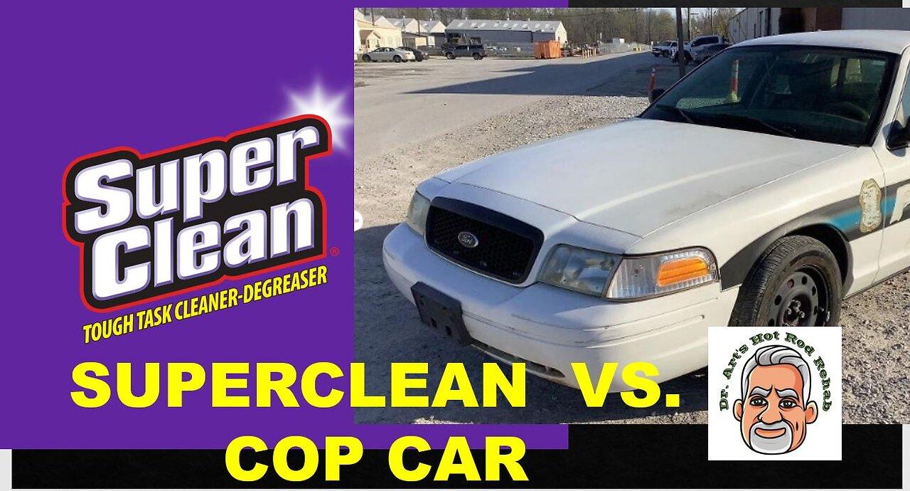 SUPERCLEAN VS COP CAR One News Page VIDEO