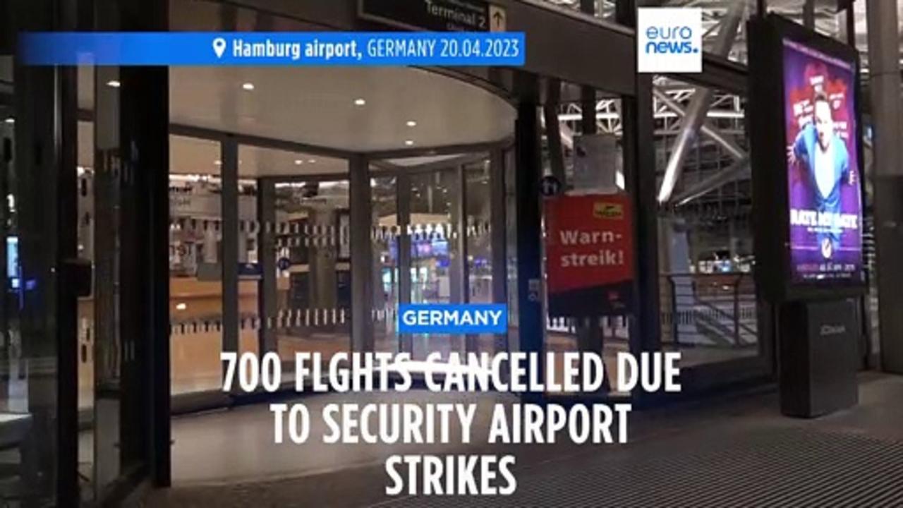 Hundreds of flights cancelled in western Germany