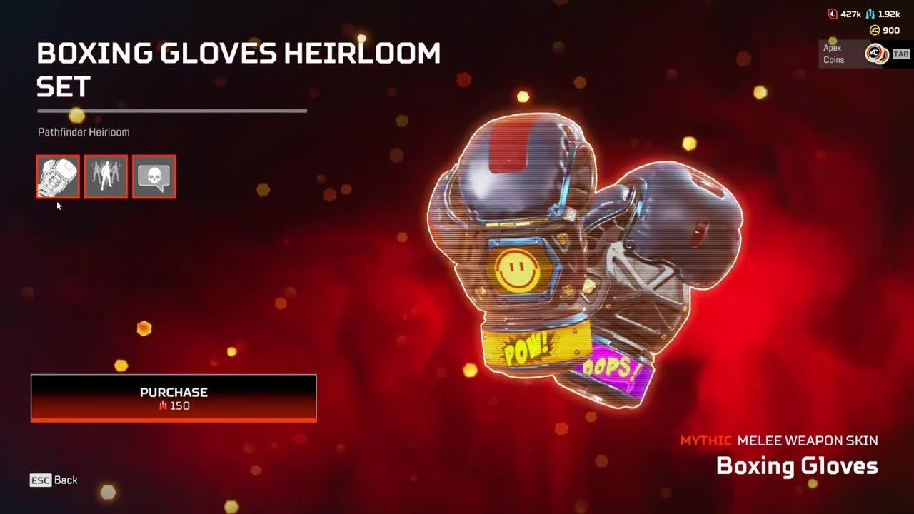 Purchasing pathfinder heirloom ( boxing gloves One News Page VIDEO