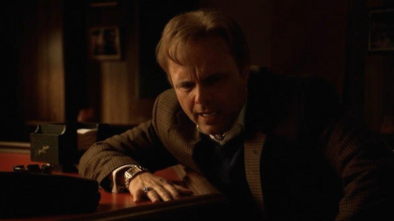 Sopranos (Season 4)  "We found him in a public men's room" scene