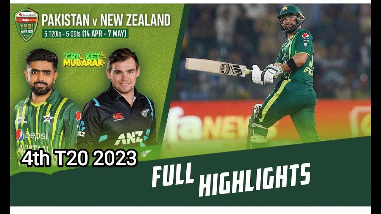 Pakistan VS New Zealand 4th T20 april 2023 | short highlights
