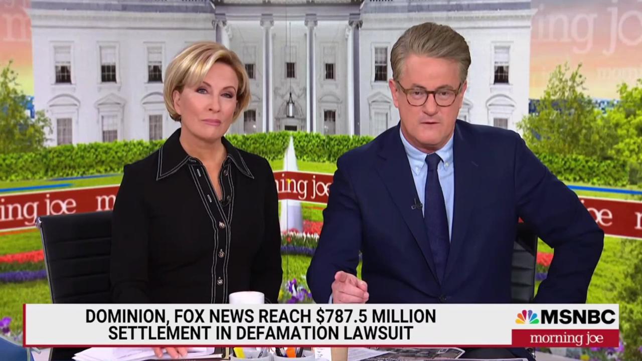 Fox News's Dominion Settlement Almost Sends MSNBC's Scarborough Into A Nervous Breakdown