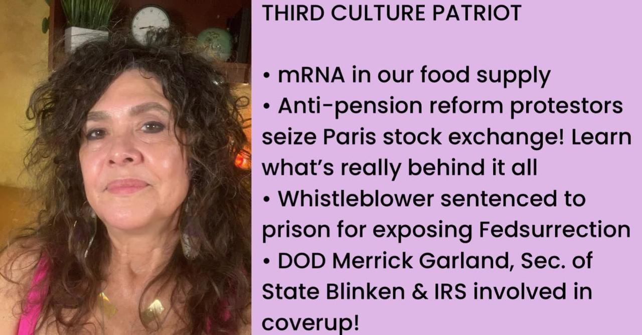 4/21/23 mRNA food, legislation to control! Breaking! Garland, Blinken & IRS in Hunter Coverup!