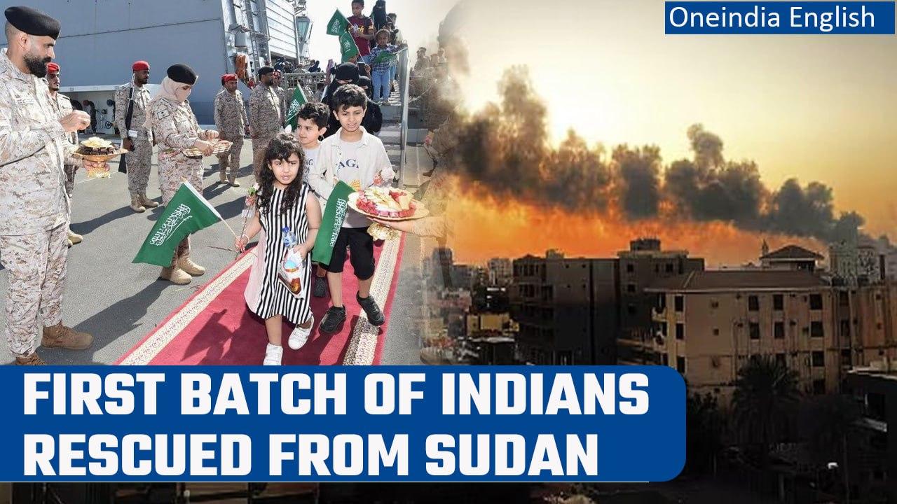 Sudan: 66 Indian rescued from conflict-hit Sudan, arrive in Saudi | Oneindia News