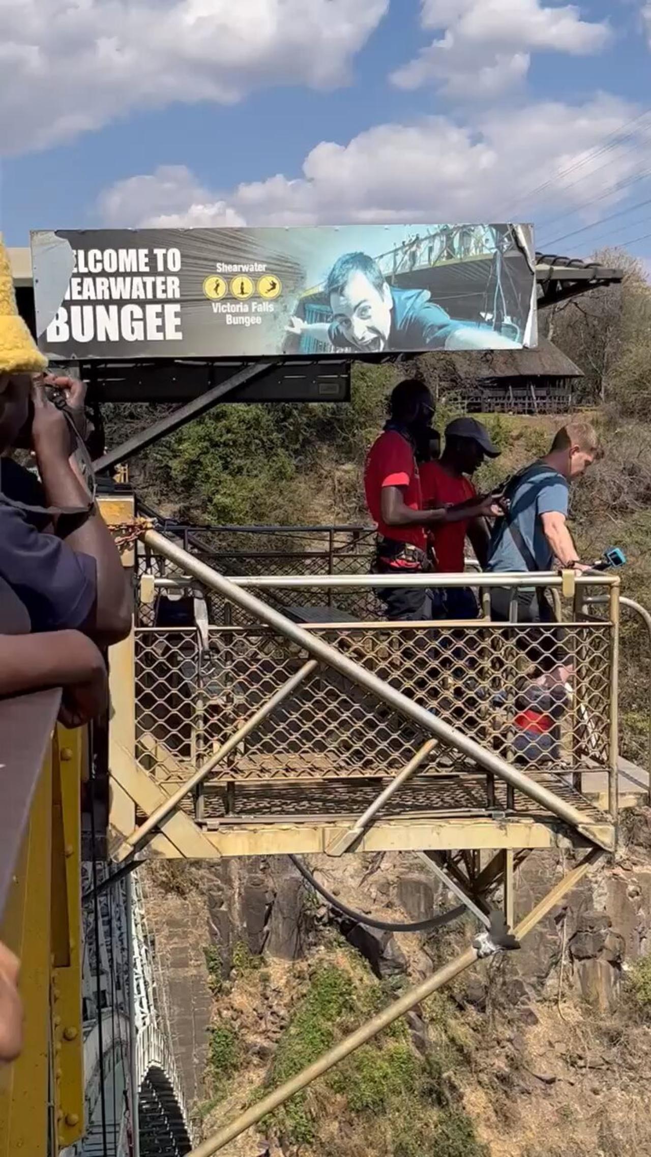 Bungee Jumping 364ft at Victoria Falls