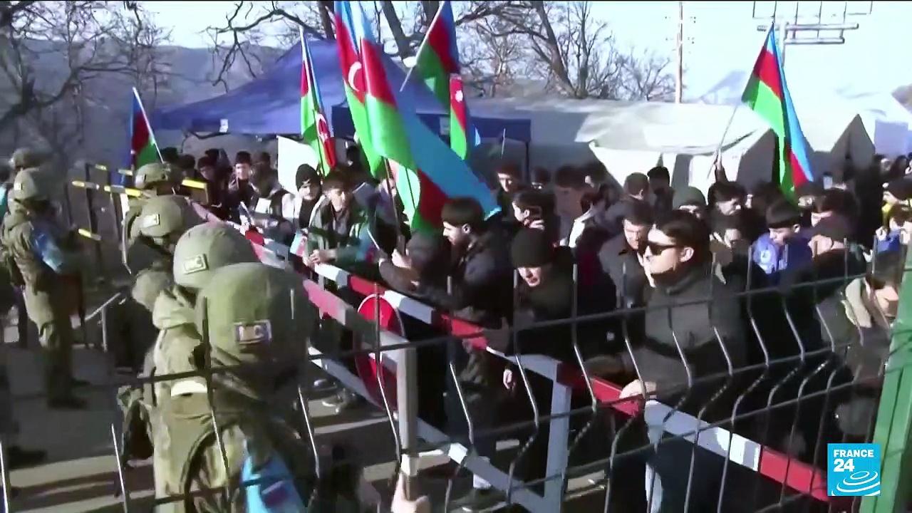 Nagorno-Karabakh tensions: Azerbaijan sets up checkpoint on key route to Armenia