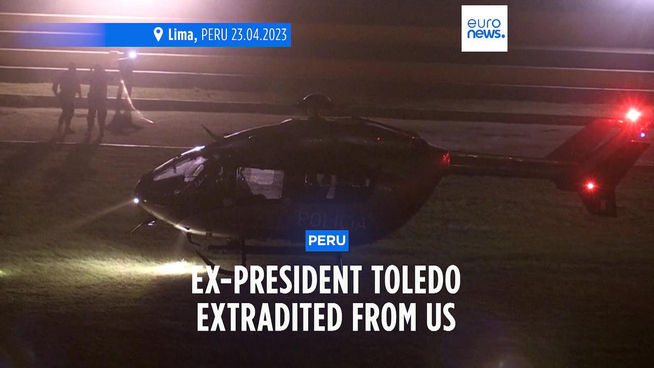 Peruvian ex-president Toledo in jail for money laundering after extradition from US