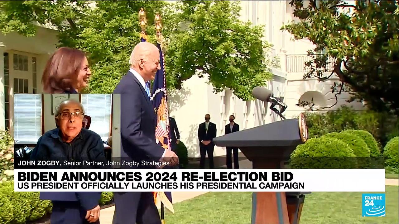 Biden announces 2024 re-election bid