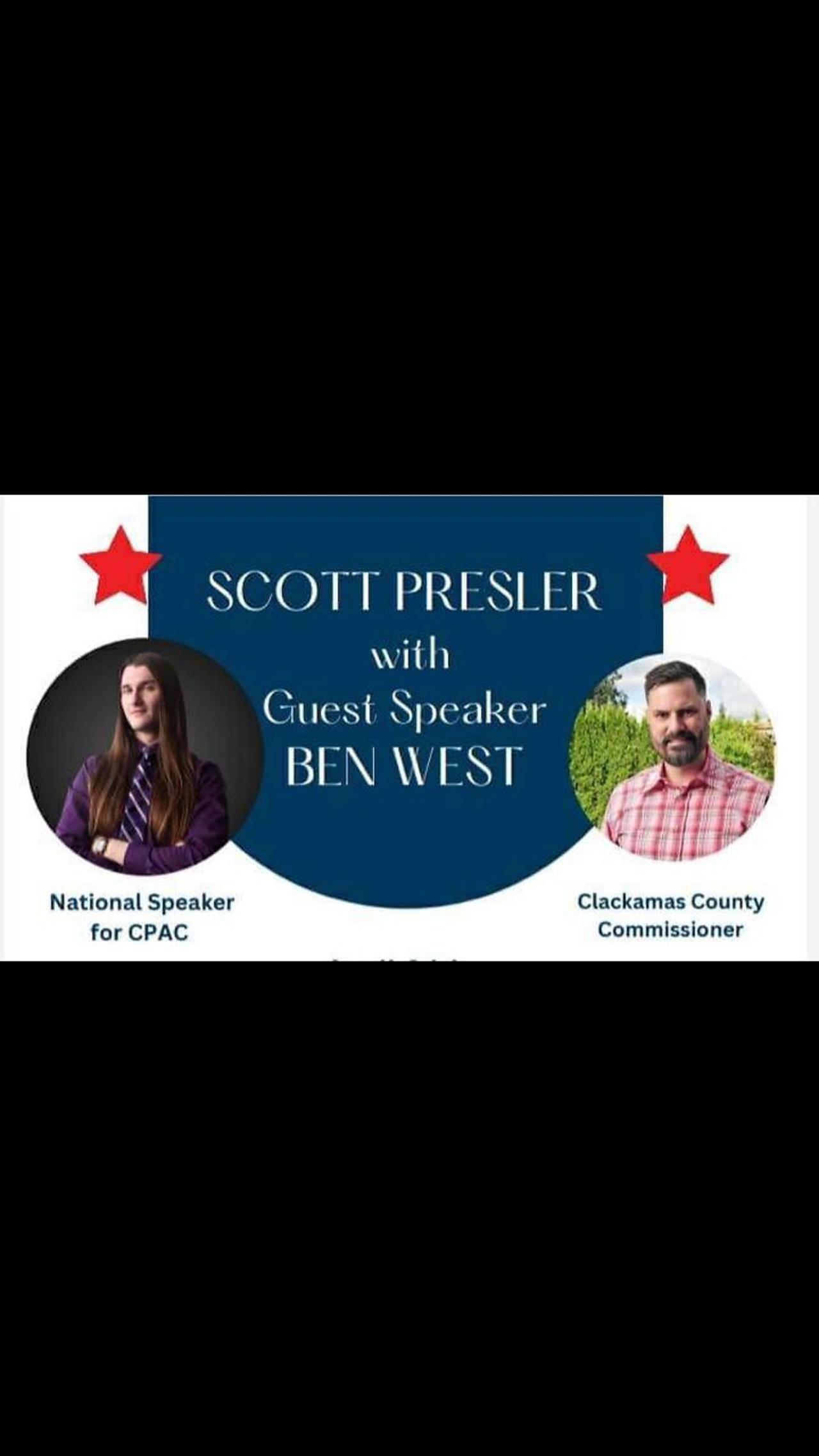 Scott Presler & Ben West /Multnomah County Republican Party #live #portland #oregon