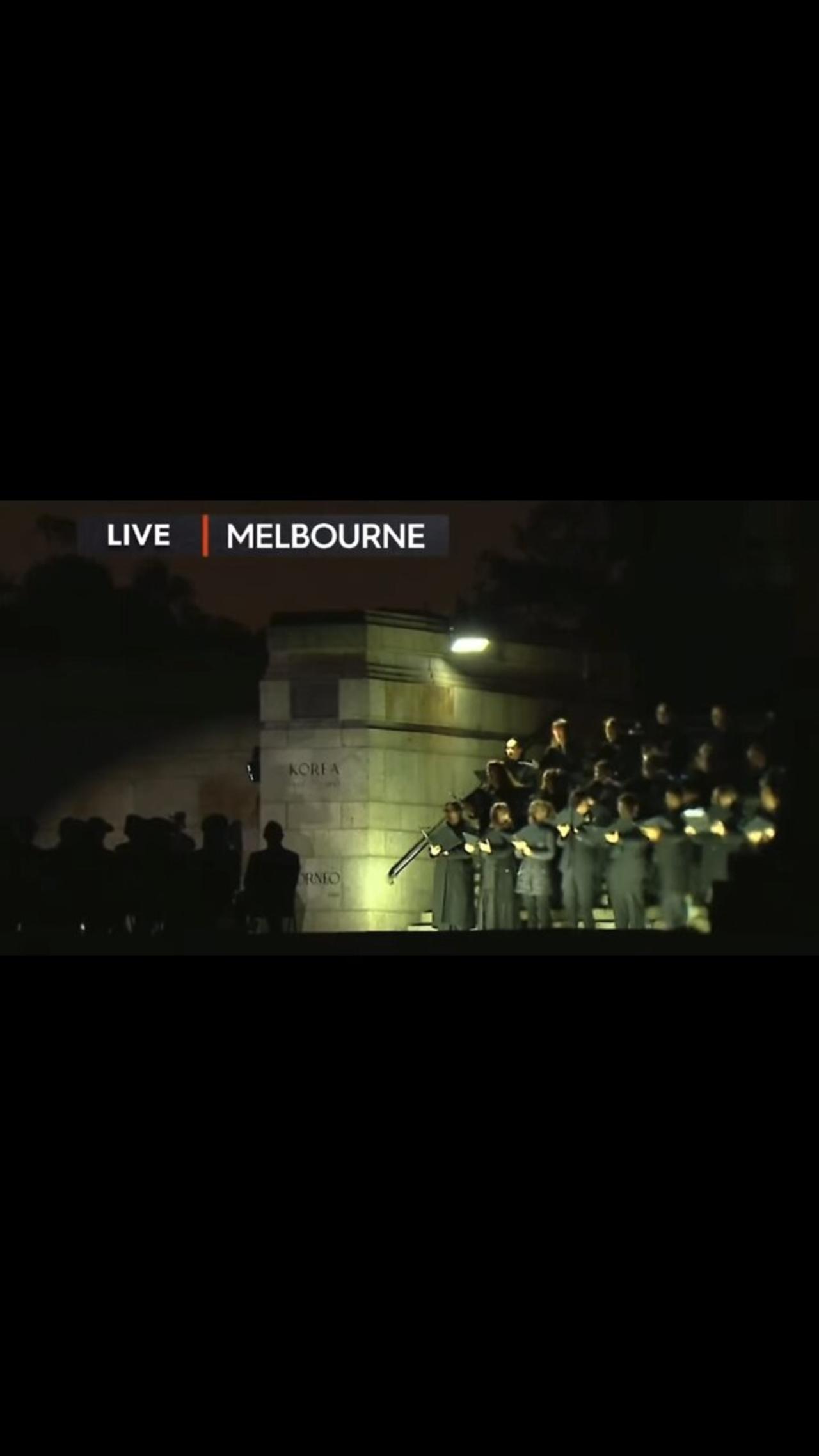 ‘Abide with me’ at the Shrine of Remembrance, Melbourne 🌺