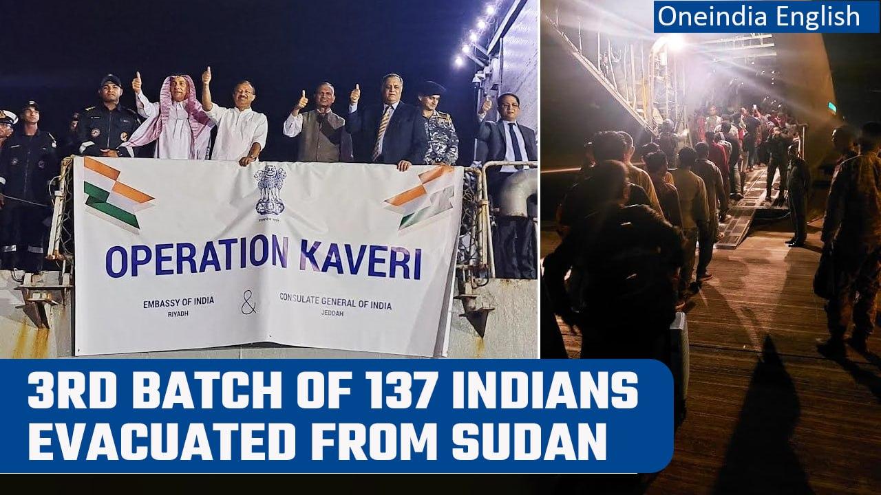 Operation Kaveri: 3rd batch of 137 Indian evacuated from Sudan reach Jeddah | Oneindia News