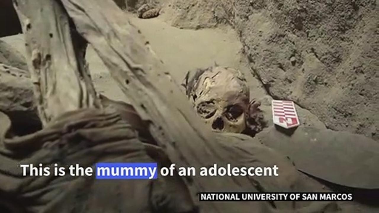 Centuries-old teenage mummy unearthed in Peru