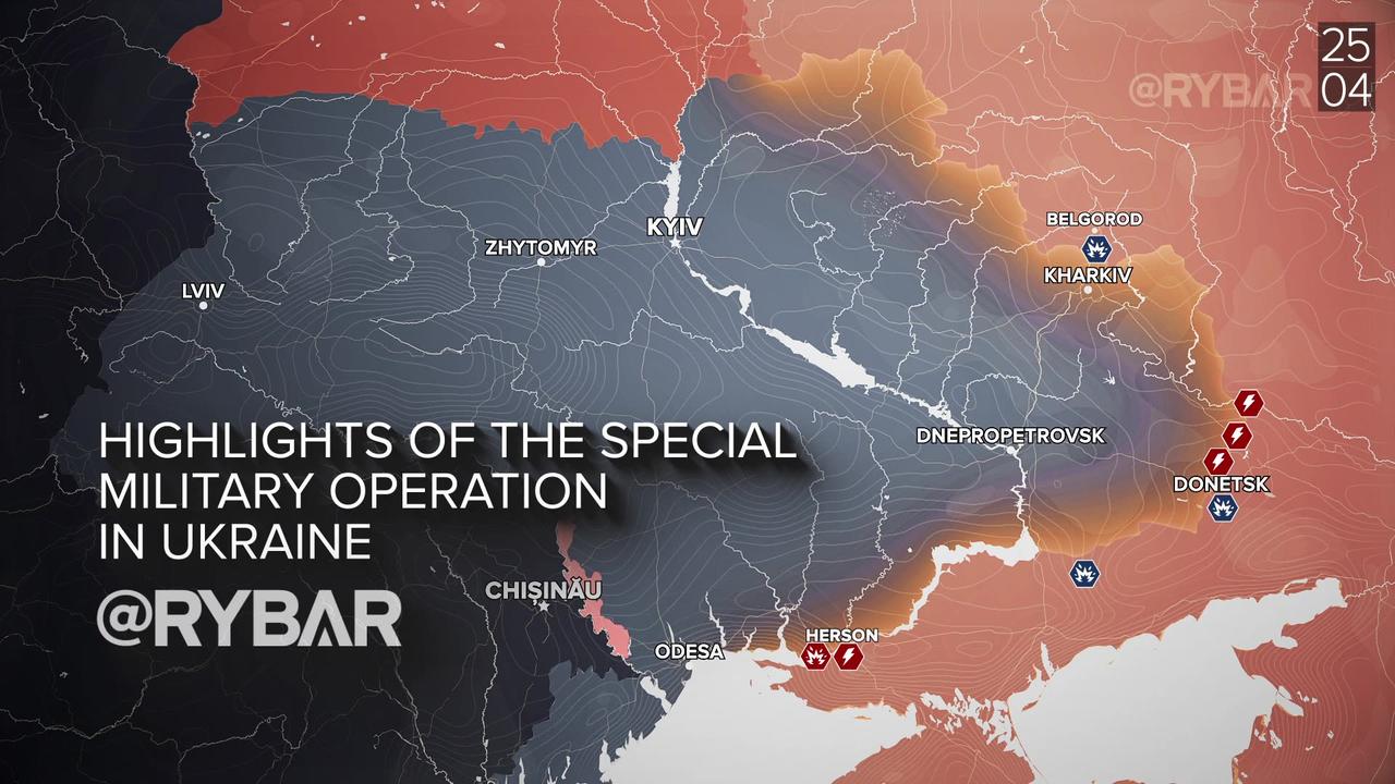 ❗️🇷🇺🇺🇦🎞  Rybar Daily Digest of the Special Military Operation: April 25, 2023