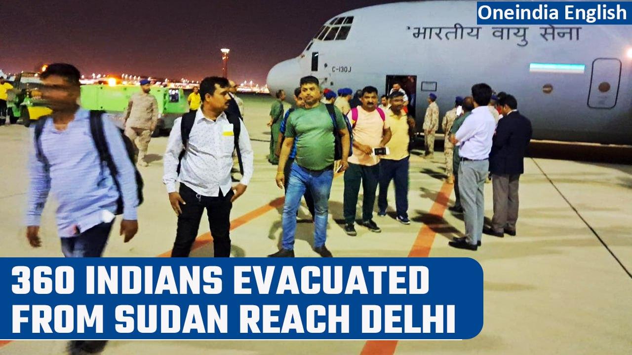 Operation Kaveri: First flight carrying Indians evacuated from Sudan lands in Delhi | Oneindia News