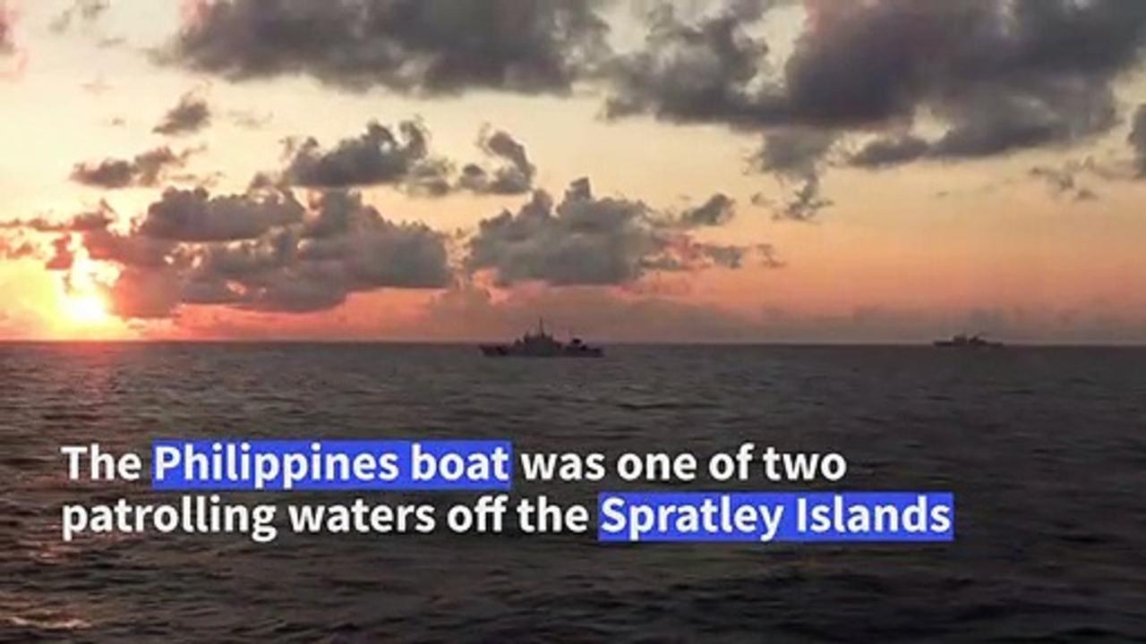 Chinese, Philippine vessels near-crash