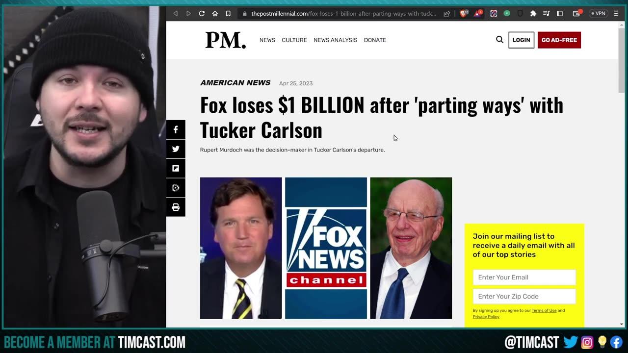 Fox News Down $1 Billion Since They 'Parted Ways' With Tucker Carlson | No One Cares About Don Lemon