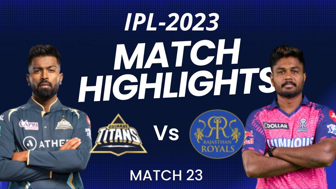 GUJARAT TITANS VS RAJASTHAN ROYALS MATCH 23 IPL 2023।। sportravel ।।