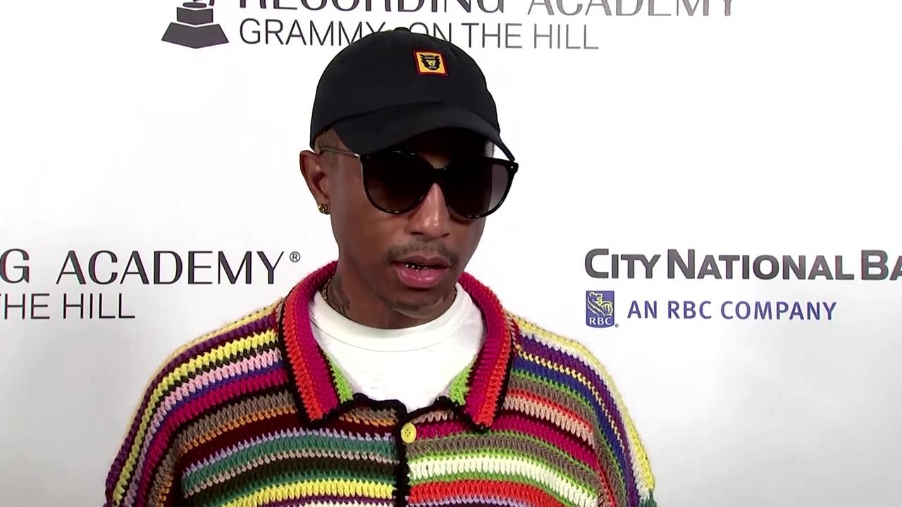 Pharrell Williams honored at Grammys on the Hill