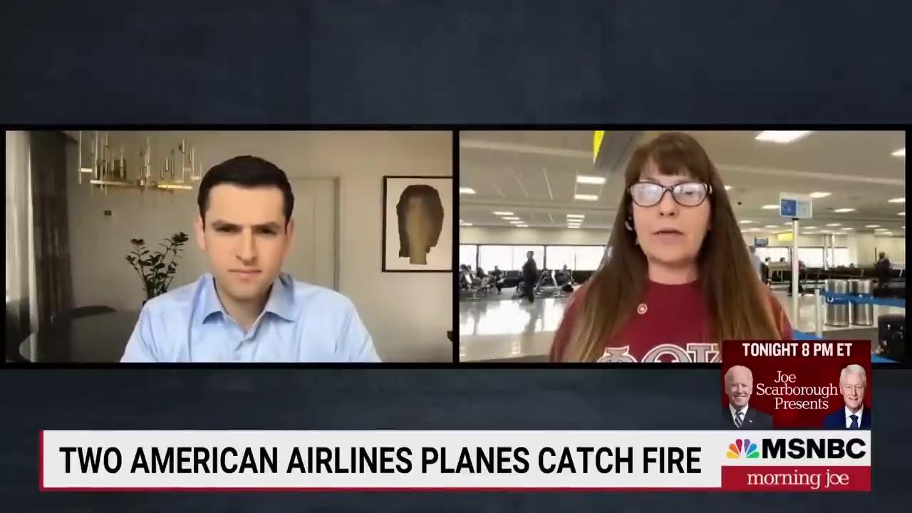 Two American Airlines planes catch fire in one One News Page VIDEO