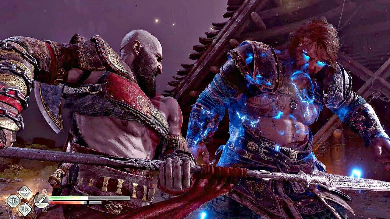 God of War 5 Ragnarok - THOR Vs Kratos Boss Fight & Death Scene (4K 60FPS) PS5