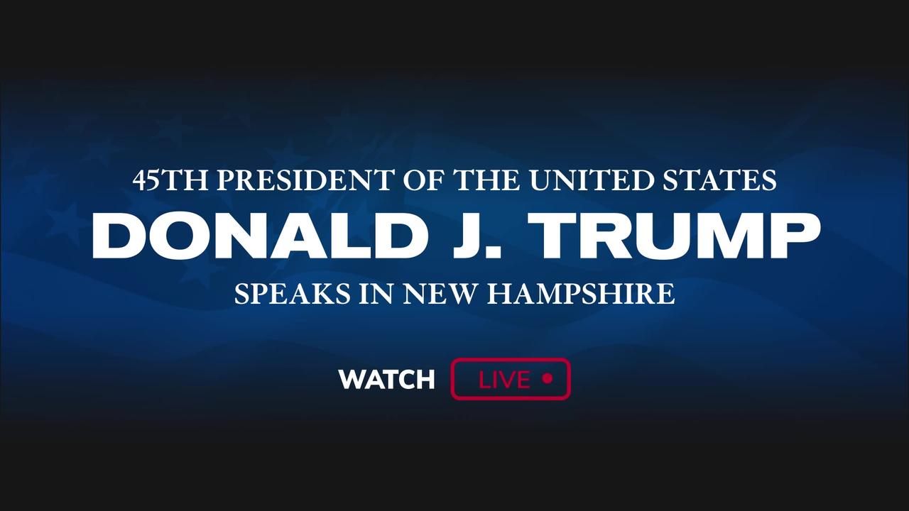 45th President Of the United States Donald J. Trump Speaks in New Hampshire