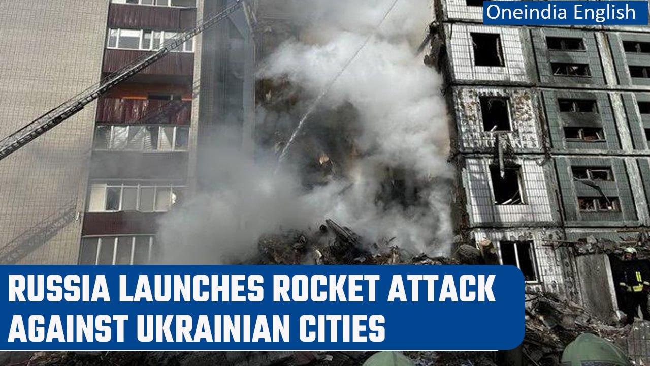Ukraine – Russia war: Kyiv comes under heavy rocket attack, 5 loose life | Oneindia News