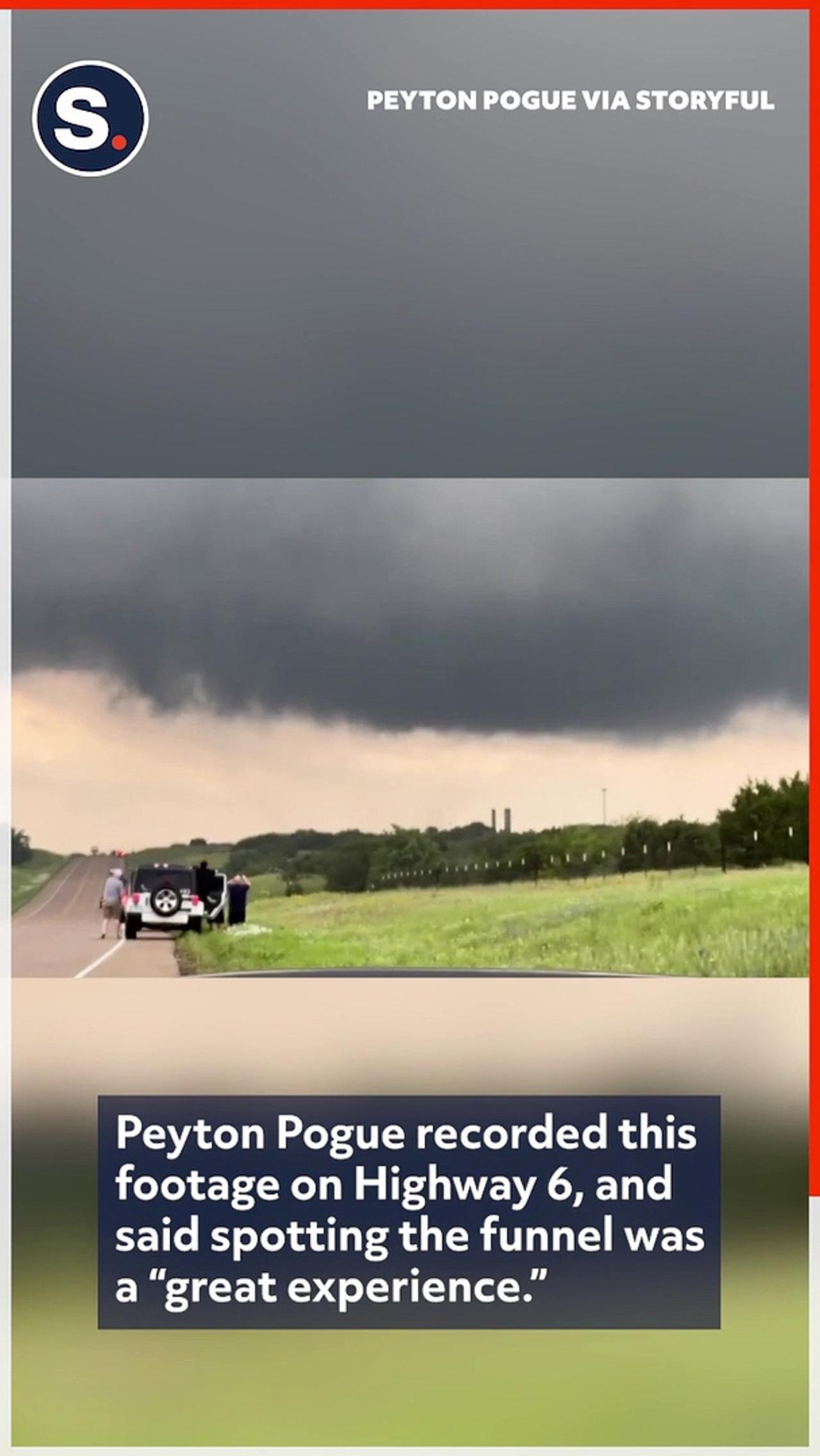 Funnel Cloud Touches Down in Central Texas Amid Tornado Warnings