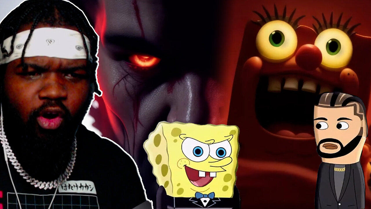 There is DARKNESS in these BARS! MONSTER IN MY BED SpongeBob Rap Music Video @YourBoySponge REACTION