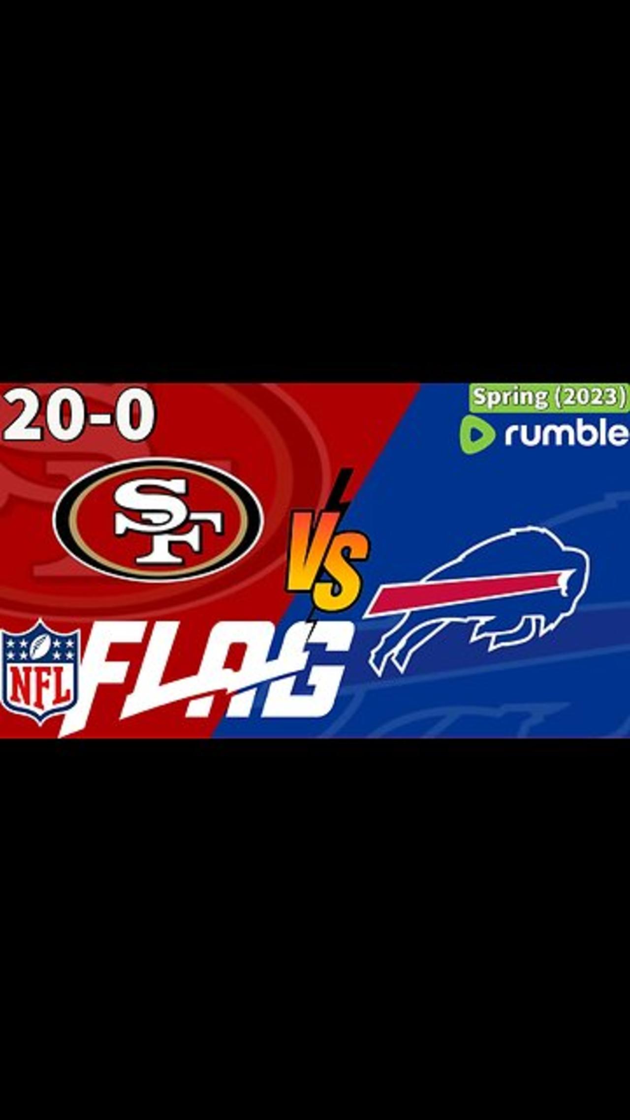 NFL Flag Football - 49ers vs Bills - 1st / 2nd Grade - Spring (2023)