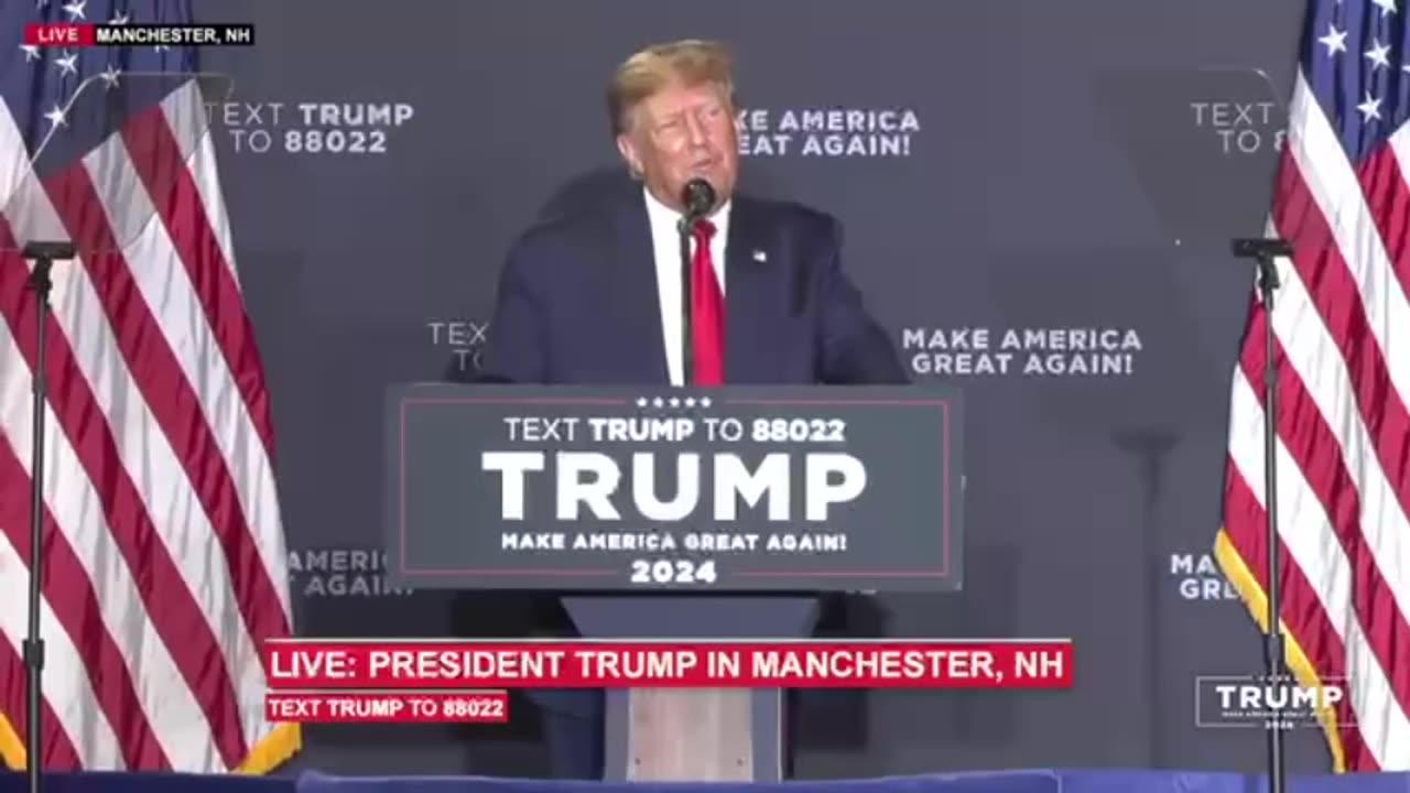 Donald Trump Rally Speech at Manchester New Hampshire