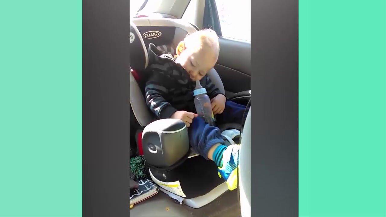 Kids funny video | Kids can sleep any where | Babies funny videos