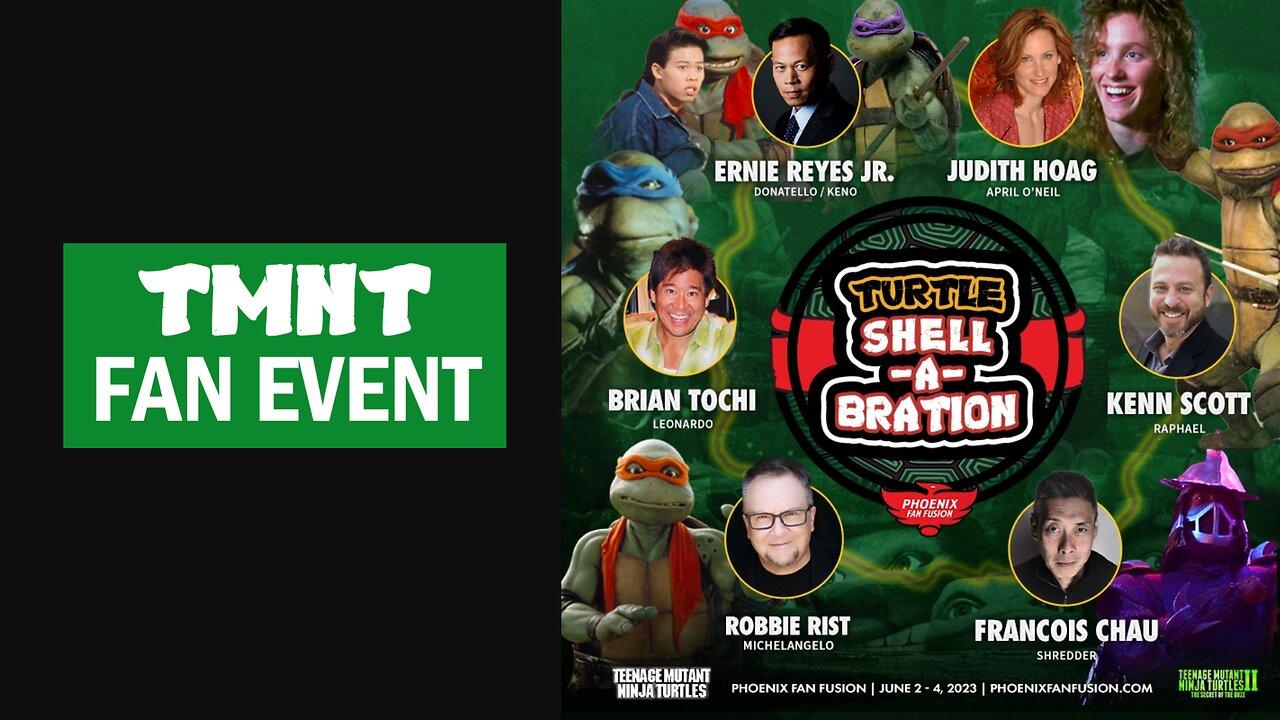 TMNT Shell-A-Bration at Phoenix Fan Fusion Comic Book Convention with 1990s Ninja Turtles Actors