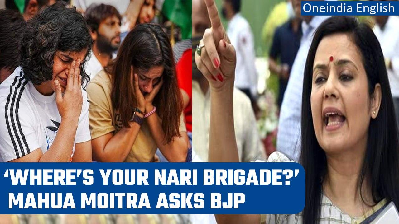 WFI Chief Row: Mahua Moitra takes a jibe at BJP, asks where are its ‘Nari Brigades’ | Oneindia News