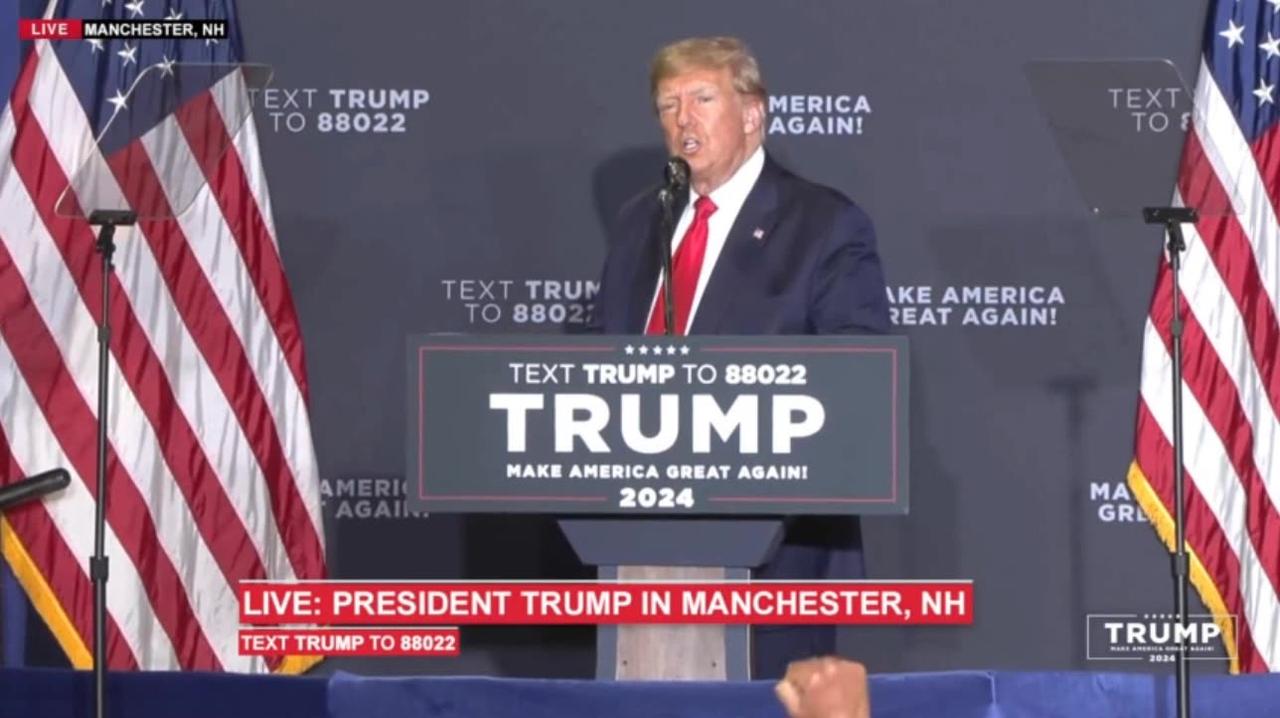 President Trump in Manchester, NH