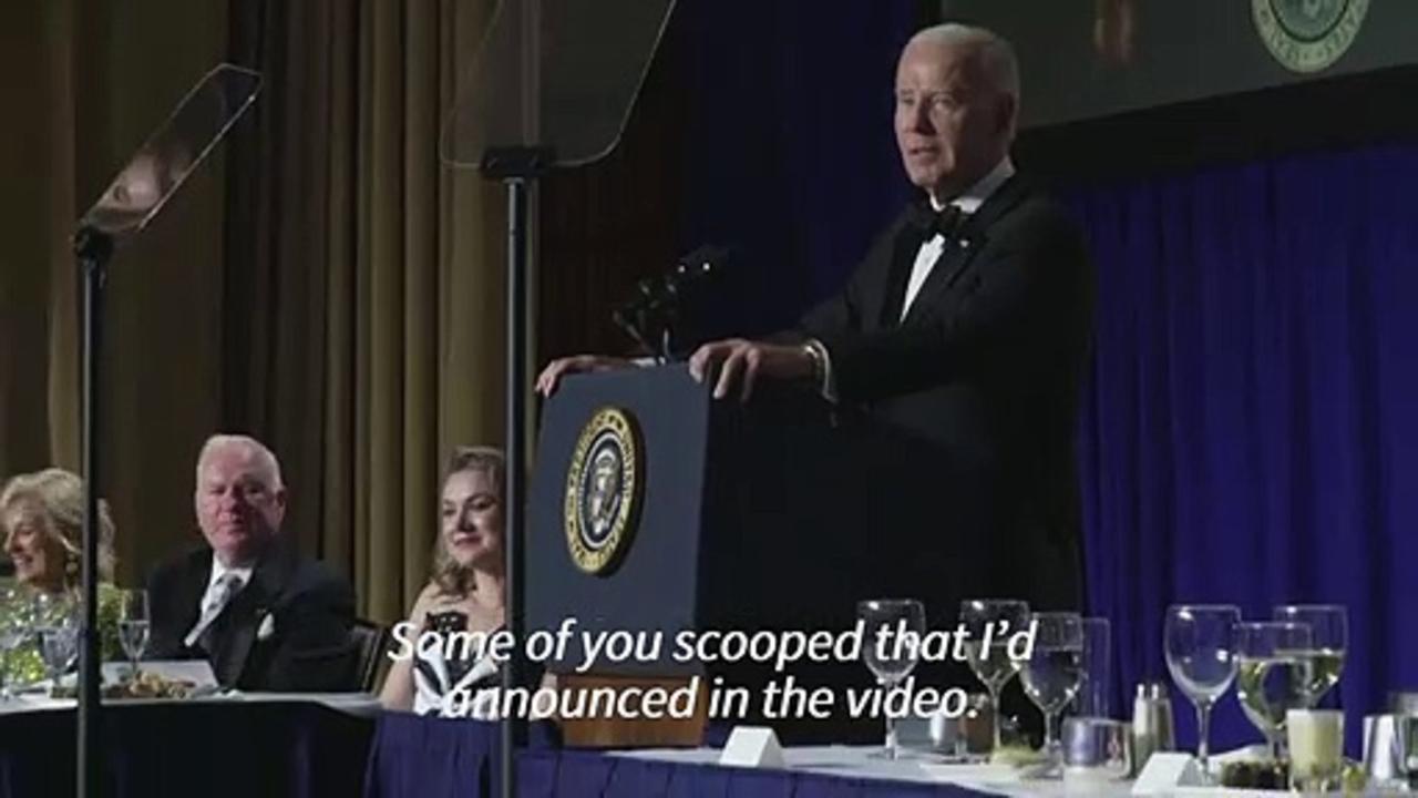Biden laughs off age gags at White House Correspondents' dinner